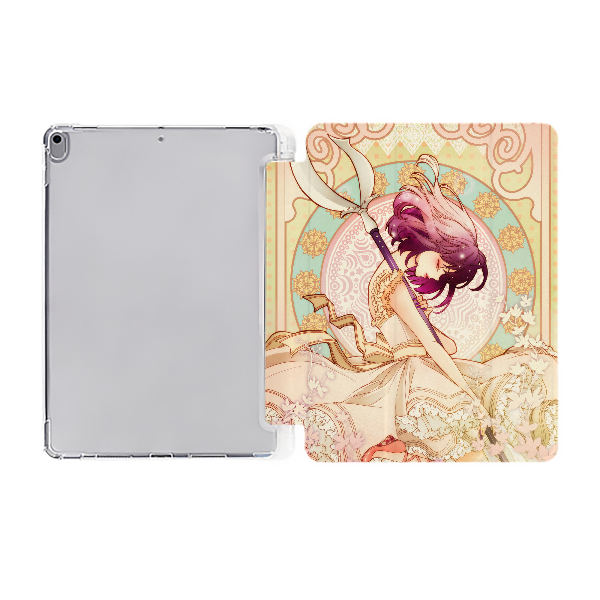 （画像用） 美少女戦士セーラームーン Sailor Moon IPad ケース ペン収納付き 三つ折りスタンド PUレザー×シリコン 対応機種9.5/10.5/10.9インチ